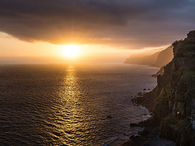 Coucher de soleil à Ponta do Sol