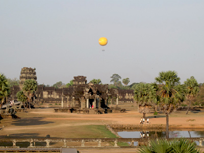 Survol d'Angkor en ballon à Siem Reap